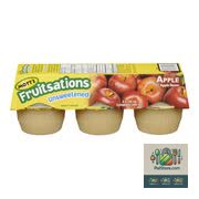 Fruitsations Compote de pommes non sucrée 6x111 g