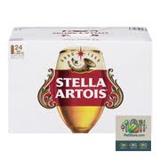 Bière blonde belge Stella Artois 24 canettes de 355 ml