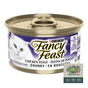 Croquettes pour chat en pâté avec bouchées de poulet 85 g