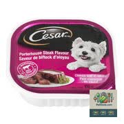 Entrées aromatisées au steak Porterhouse de César pour petits chiens 100 g