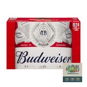 Bière blonde Budweiser Lager 24 canettes de 355 ml