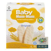 Biscottes de riz de qualité supérieure sélectionnées au goût original Baby Mum Mum 50 g