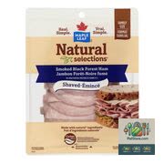 Jambon de la Forêt Noire fumé émincé Natural Selections, paquet économique de 400 g