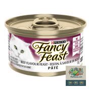 Fancy Feast Pâté de nourriture humide pour chats au bœuf 85 g