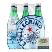 Eau minérale naturelle gazéifiée San Pellegrino 6x1 L