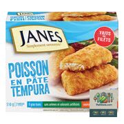 Poisson pané au tempura de Janes 510 g