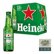 Bière blonde hollandaise Heineken 12 bouteilles de 330 mL