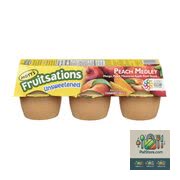 Fruitsations Sauce aux pommes et aux pêches non sucrée 6x111 g