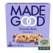 Barres granola aux petits fruits MadeGood 5x24 g