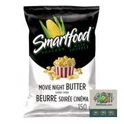 Popcorn au beurre Smartfood pour une soirée cinéma 150 g