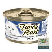 Croquettes pour chat au corégone et au thon Fancy Feast en pâté 85 g