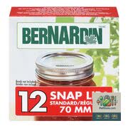 Couvercles Bernardin Standard Snap Lid® 12 un