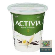 Yaourt probiotique aromatisé à la vanille Activia 2,9 % 650 g