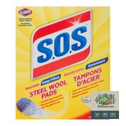 Tampons en laine d'acier remplis de savon S.O.S. 10 un