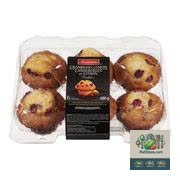 Muffins aux canneberges et au citron Irresistibles 600 g