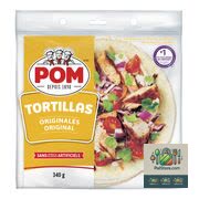 Tortillas à la farine de taille moyenne Pom 10 un