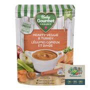 Sachet de purée de légumes et de dinde pour bébé de 7 mois, 128 ml