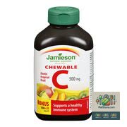 Vitamine C aromatisée aux fruits tropicaux Jamieson 120 un x 500 mg