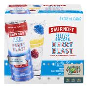 Boisson alcoolisée au malt aromatisée Seltzer Encore Berry Blast 6 x 355 ml