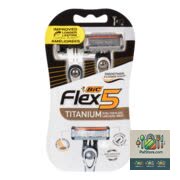 Rasoirs jetables Flex 5 Titanium 2 un