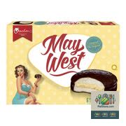 Gâteaux blancs fourrés à la crème May West 6 gâteaux, 324 g