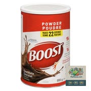 Poudre pour petit déjeuner instantané au goût de chocolat Boost 880 g