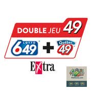 Loto Québec Double jeu 49 Extra 1 un