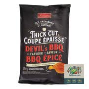 Chips épaisses à l'ancienne aromatisées au barbecue 150 g