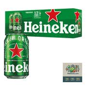 Bière blonde hollandaise Heineken 12 canettes de 330 mL