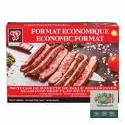 Steaks de bavette de bœuf assaisonnés aux cinq poivres Premier 500 g